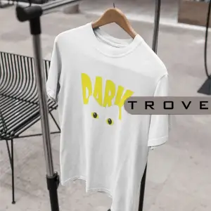 Unısex Kadın Erkek Dark %100 Pamuk Baskılı Siyah Beyaz T-shirt