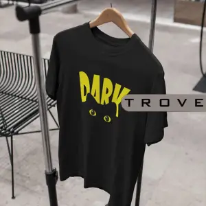 Unısex Kadın Erkek Dark %100 Pamuk Baskılı Siyah Beyaz T-shirt