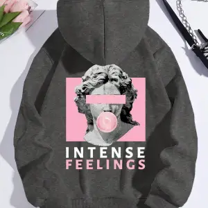 Unisex Kadın/Erkek Harajuka Sokakt Yazılı Grafik Sweat