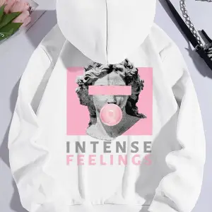 Unisex Kadın/Erkek Harajuka Sokakt Yazılı Grafik Sweat