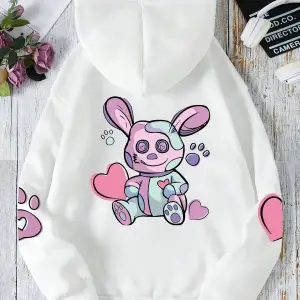 Unisex Kadın/Erkek Harajuka Sokakt Yazılı Grafik Sweat