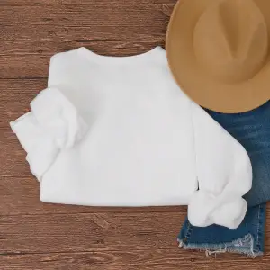 Unisex Kadın/Erkek Harfli ve Kalp Grafikli Sweat