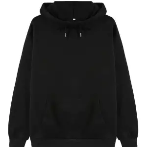 Unisex Kadın/Erkek Katı İpli Kapüşonlu Üst