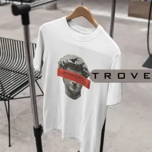 Unısex Kadın Erkek Mitoloji Tanrı Sansür %100 Pamuk Baskılı Siyah Beyaz T-shirt