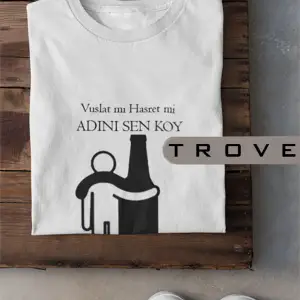 Unısex Kadın Erkek Müslüm Gürses Vuslat Hasret Dost Keder Siyah Beyaz % 100 Pamuk Tasarım T-shirt