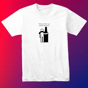 Unısex Kadın Erkek Müslüm Gürses Vuslat Hasret Dost Keder Siyah Beyaz % 100 Pamuk Tasarım T-shirt