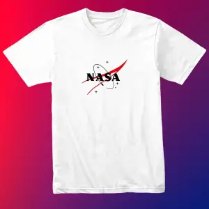 Unısex Kadın Erkek Nasa Gezegen Baskılı Siyah Beyaz % 100 Pamuk Tasarım T-shirt