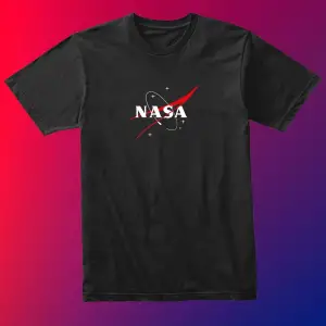 Unısex Kadın Erkek Nasa Gezegen Baskılı Siyah Beyaz % 100 Pamuk Tasarım T-shirt
