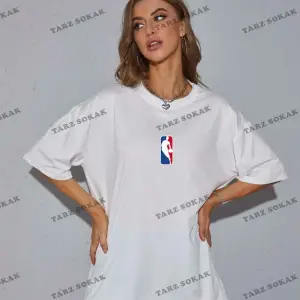 Unisex Kadın/Erkek NBBAA Özel Baskılı Renkli Oversize Penye