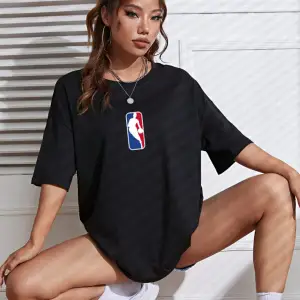 Unisex Kadın/Erkek NBBAA Özel Baskılı Renkli Oversize Penye T-Shirt