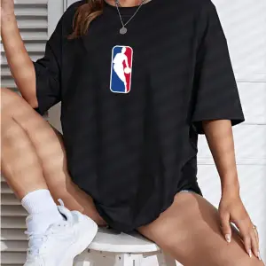 Unisex Kadın/Erkek NBBAA Özel Baskılı Renkli Oversize Penye T-Shirt