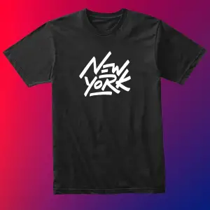 Unısex Kadın Erkek New York Ny Ci?ty Baskılı Siyah Beyaz % 100 Pamuk Tasarım T-shirt