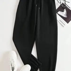 Unisex Kadın/Erkek Özel Renkli Düz Paça Lastik Eşofman Altı Jogger