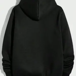 Unisex Kadın/Erkek Siyah Los Angeles 1996 Baskılı Oversize Kapüşonlu Sweatshirt