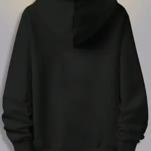 Unisex Kadın/Erkek Siyah Stays The Same Baskılı Oversize Kapüşonlu Sweatshirt