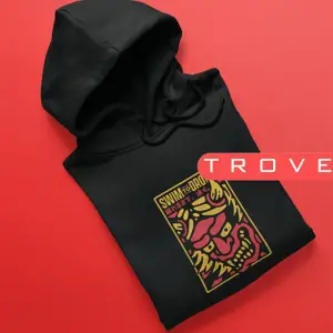 Unısex Kadın Erkek Swım To Drown Siyah Kapüşonlu Hoodie %100 Pamuk Tasarım Sweatshirt