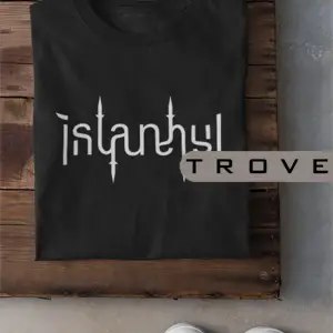 Unısex Kadın Erkek Yeditepe Istanbul Siyah Beyaz % 100 Pamuk Tasarım T-shirt