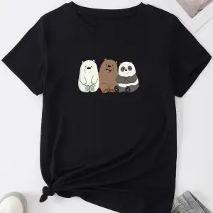 Unisex Kafadar Ayılar Tasarım T-shirt