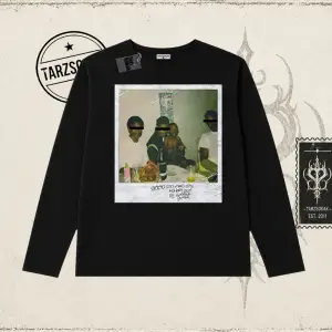Unisex Kendrick Lamar M.a.a.d City Biskilet Yaka  Long Sleeve Beyaz