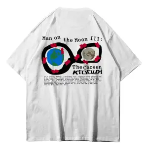 Unisex Kid Cudi Man Of The Moon 3 Beyaz Tshirt