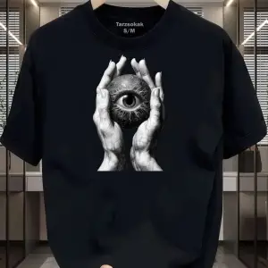 UNİSEX Kod 19 Eyelash Desen T-shirt