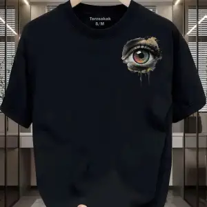 UNİSEX Kod 2 Eyelash Desen T-shirt