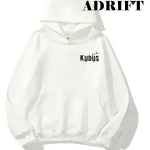 Unisex KudüsSweatshirt Hoodie Kapşonlu Beyaz