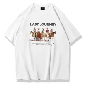 Unisex Last Journey Tshirt Beyaz