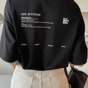 Unisex Life Baskılı T-shirt