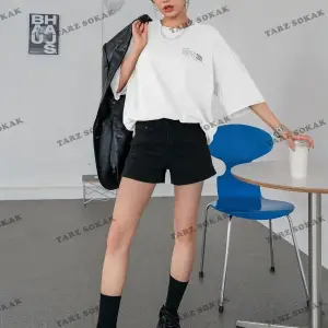 Unisex Limited Baskılı Oversize Bisiklet Yaka Penye