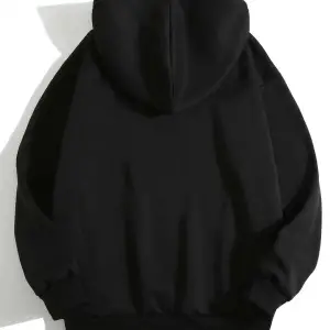 Unisex Love Baskılı Oversize Kapüşonlu Sweatshirt Siyah