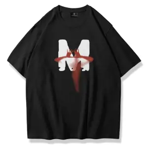 Unisex M Ghost Tshirt Siyah