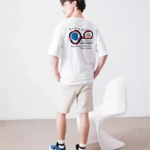 Unisex Man On The Moon 3 Kid Cudi Beyaz Tshirt