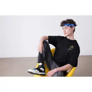 Unisex Mc Crew Cactus Jack Siyah Tshirt