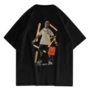 Unisex Mc Crew Cactus Jack Siyah Tshirt