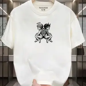 UNİSEX Melek ve Şeytan T-shirt
