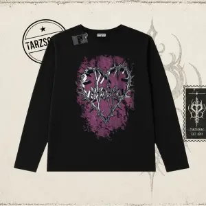 Unisex Money Temptation Biskilet Yaka  Long Sleeve Beyaz