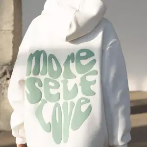 Unisex More Self Love Sweatshirt Beyaz