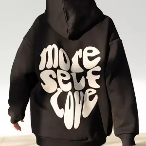Unisex More Self Love Sweatshirt Siyah