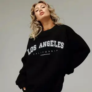 Unisex Moscow Bisiklet Yaka Sweatshirt Siyah