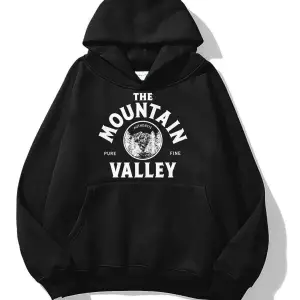 Unisex Mountain Valley Sweatshirt Siyah