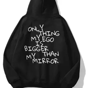 Unisex My Ego Sweatshirt Siyah