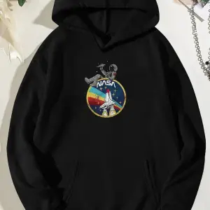 Unisex Nasa Baskılı Sweatshirt KP-BEYAZ-GEMI