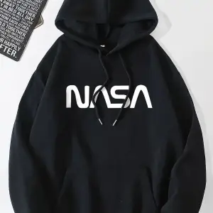 Unisex Nasa Baskılı Sweatshirt KPP-Siyah-NS(Yazı)