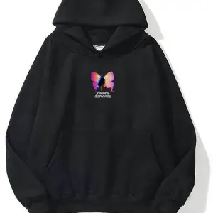 Unisex Natural Diamonds Sweatshirt Hoodie Siyah