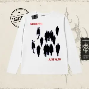 Unisex No Depth Biskilet Yaka  Long Sleeve Beyaz