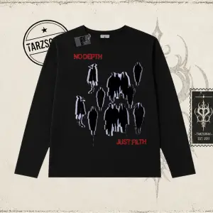 Unisex No Depth Biskilet Yaka  Long Sleeve Beyaz
