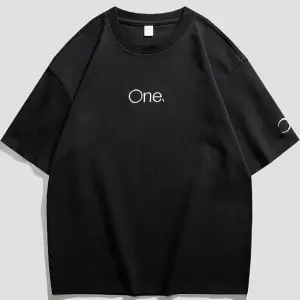 Unisex One Kol Hilal Baskılı Oversize %100 Pamuk