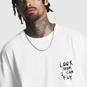 Unisex Örme Look Mom I Can Fly Basklı