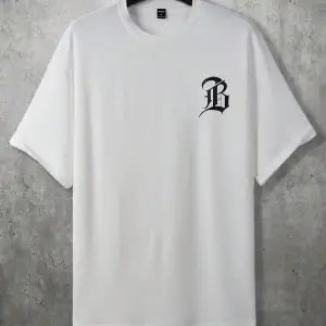 Unisex Oversize Kalıp Mektup Grafik Damla Omuz Harajuku Style